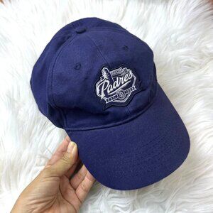 San Diego Padres Dad Hat Adjustable Blue MLB Baseball Cap Casual Worn-In Style